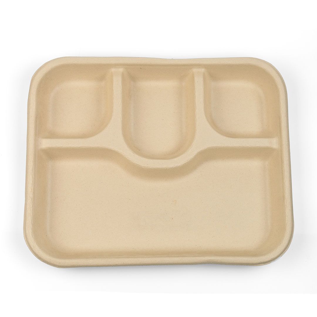 4 Compartment Meal Tray - Pack of 25