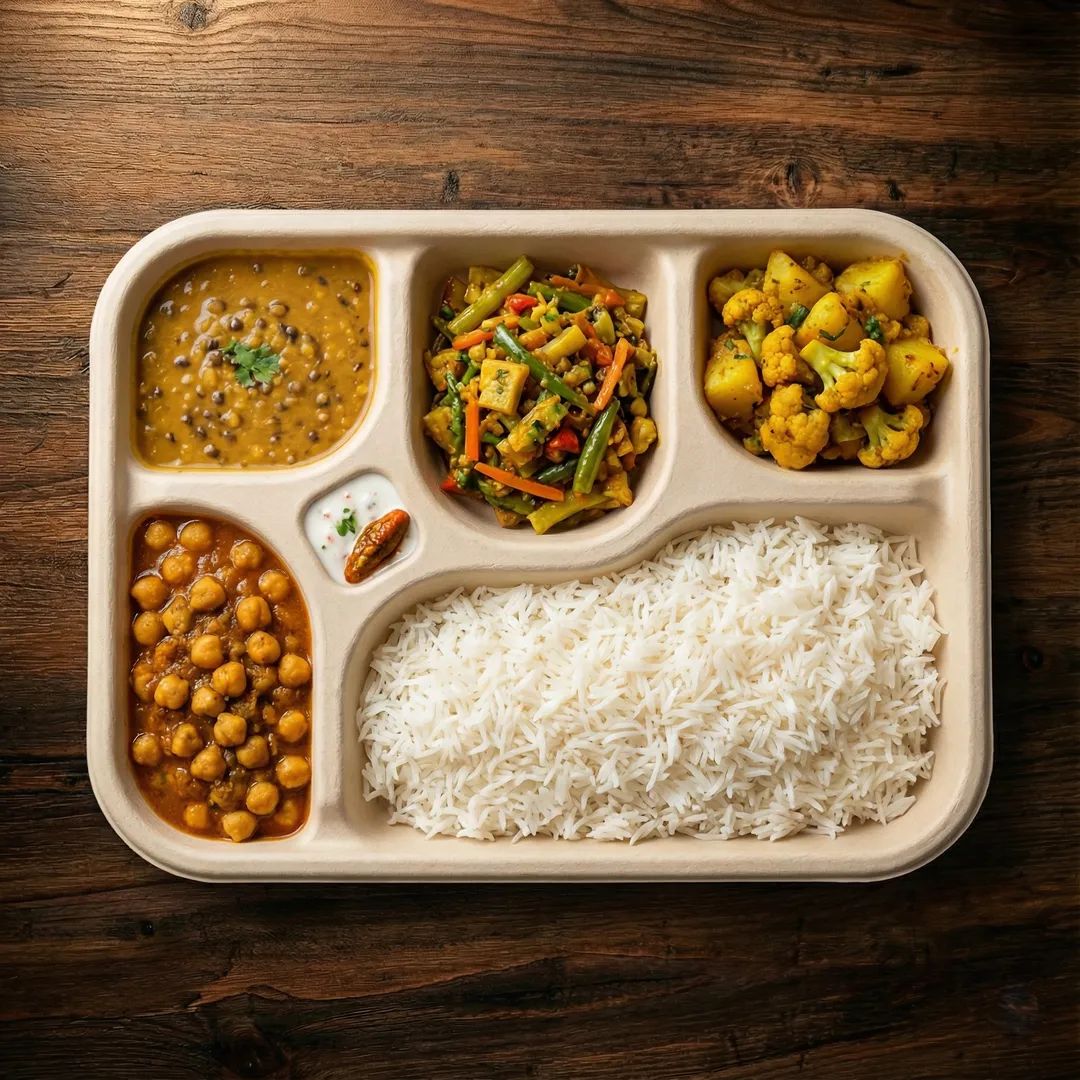 5 Compartment Meal Tray