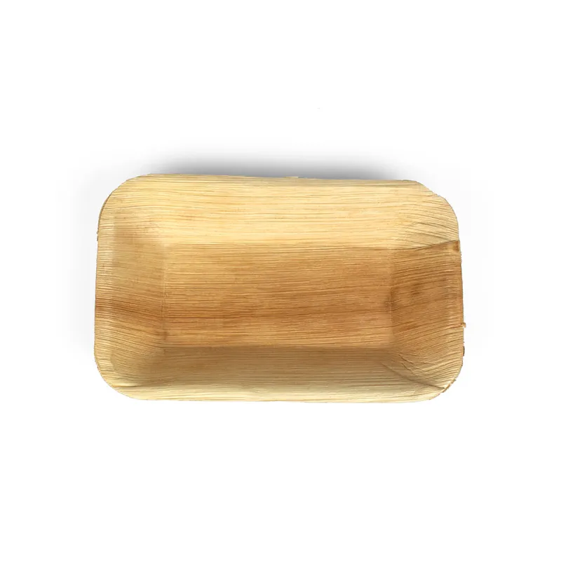 10 Inch Rectangular Areca Bowl