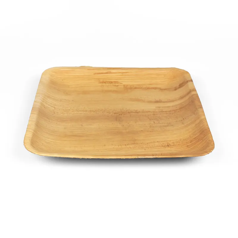 10 Inch Square Areca Plate