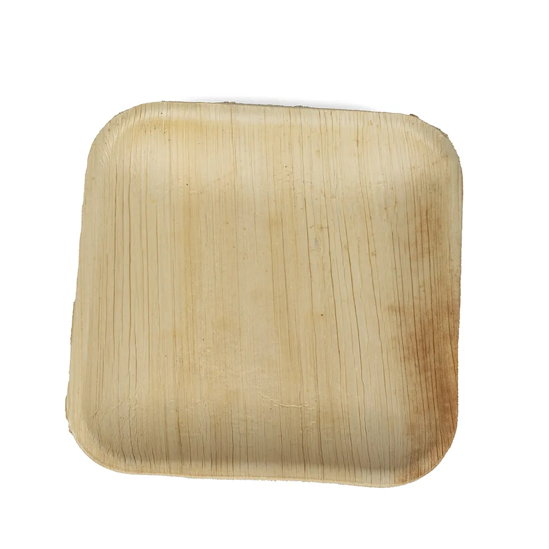 8 Inch Square Areca Plate