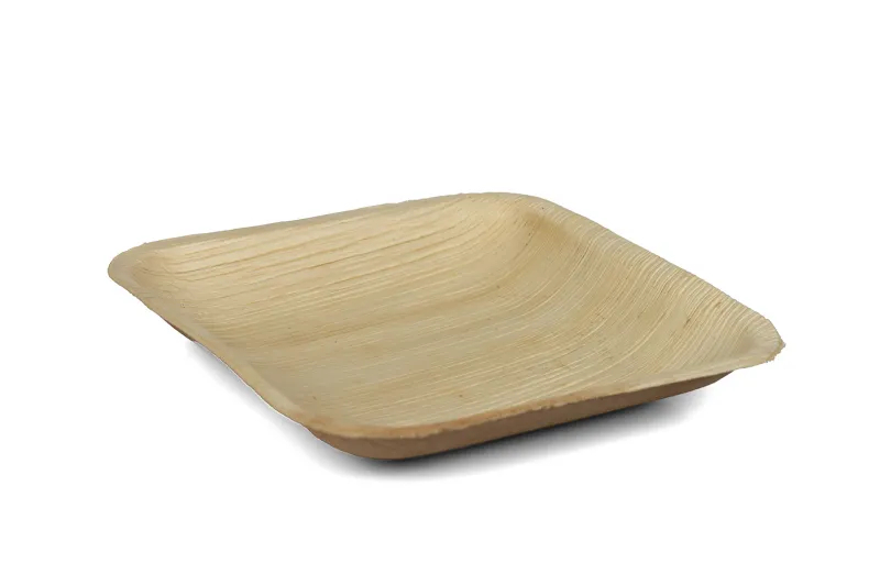 8 Inch Square Areca Plate