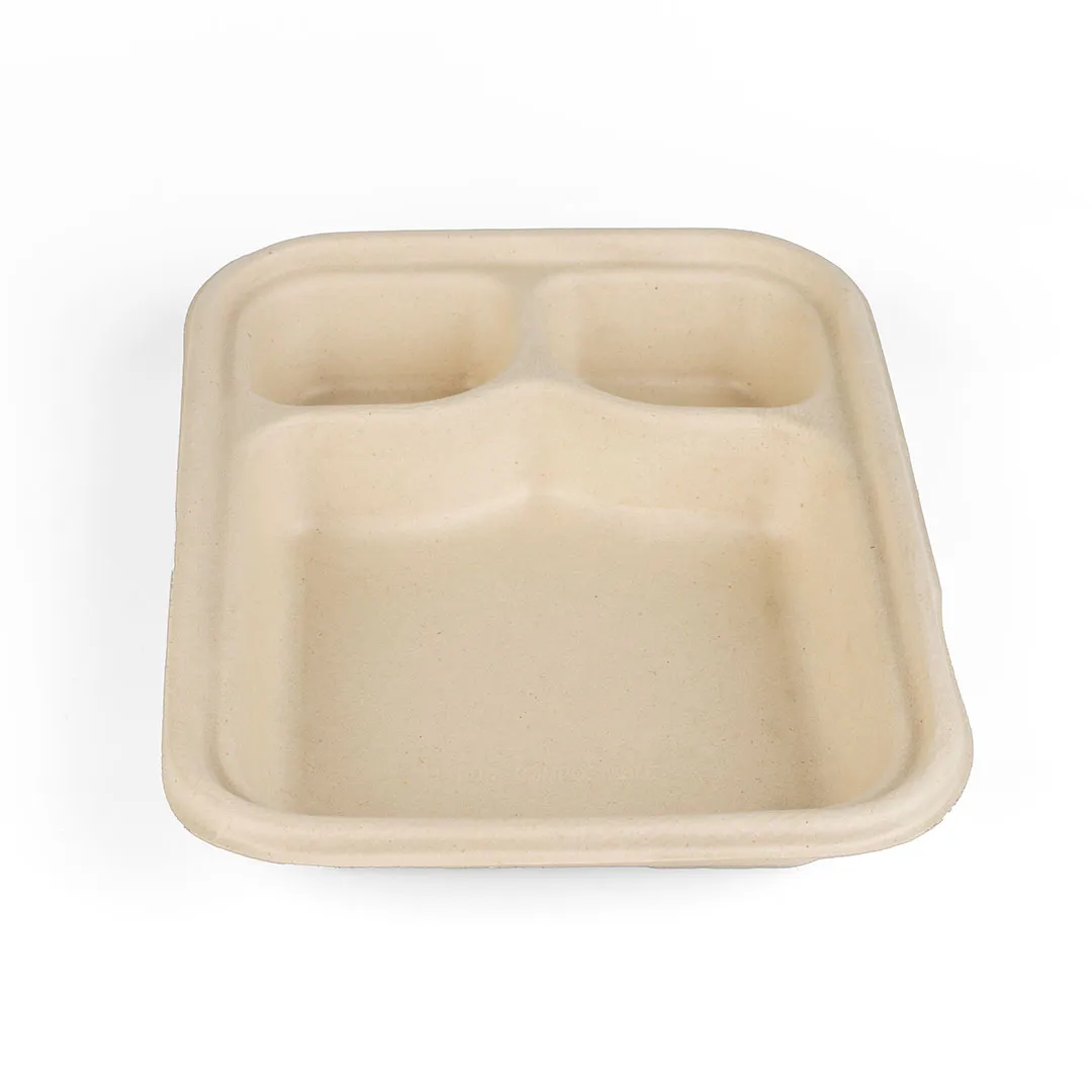 3 Compartment Meal Tray